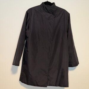 JAEGER (Made in Italy) Mid-length Trench Coat Size L Black